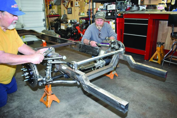 01 G-comp front suspension on a 1955 Ford F-100
