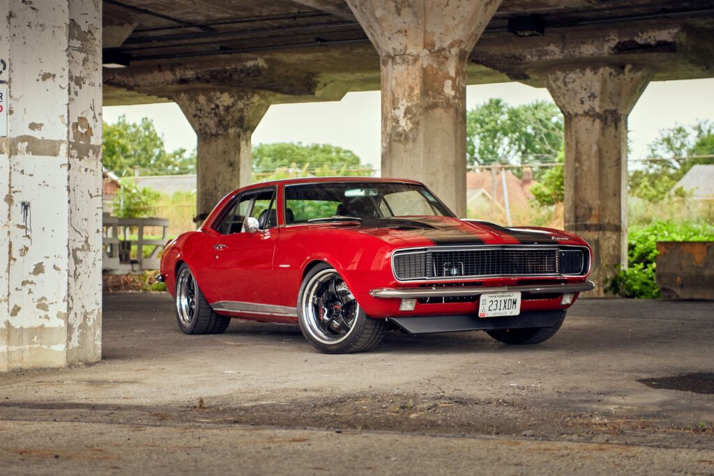 002 1967 Pro Touring Red Camaro RS SS fender