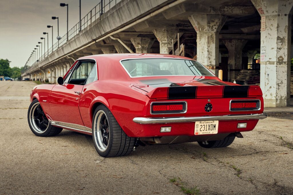 003 1967 Pro Touring Red Camaro RS SS rear end