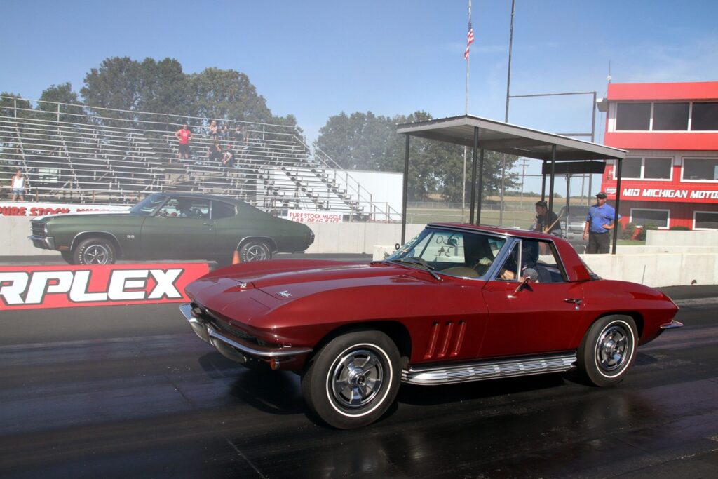 006 2021 pure stock drags classic red corvette