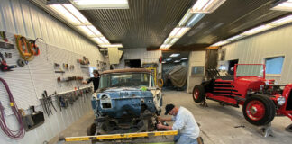 01 1957 Ford station wagon contemporary ride and handling capabilities with an Art Morrison Enterprises Bikini Clip.