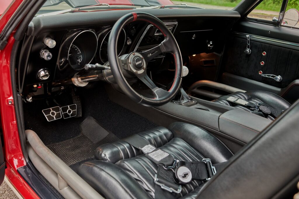 013 1967 Pro Touring Red Camaro RS SS interior