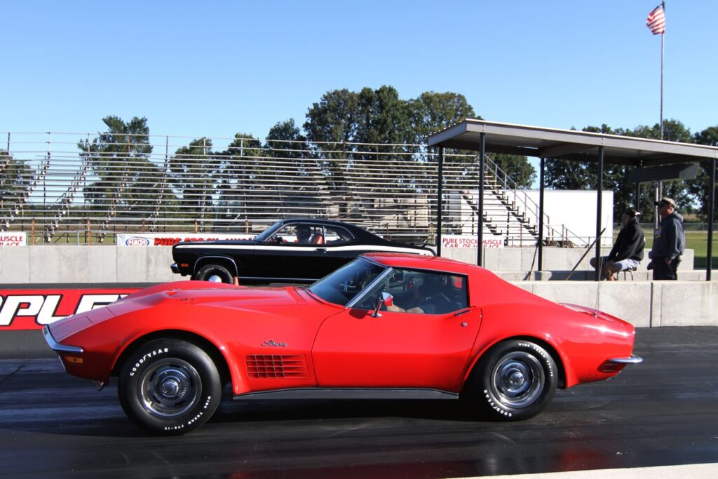 022 2021 pure stock drags red C3 corvette