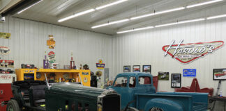 01 a ’30 Packard bound for Pebble Beach and a ’54 Chevy Advance Design pickup headed to the Grand National Roadster Show