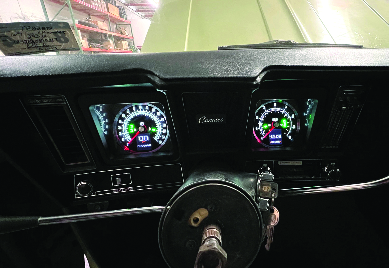 Dakota Digital Retrotech 67 Camaro Dash and Console RTX gauges