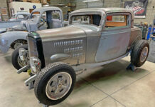 01 Our Brookville Roadster 3-window coupe body is now “chopped.”