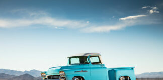01 Levi Green Hammer Fab 1958 Chevy Apache Truck left