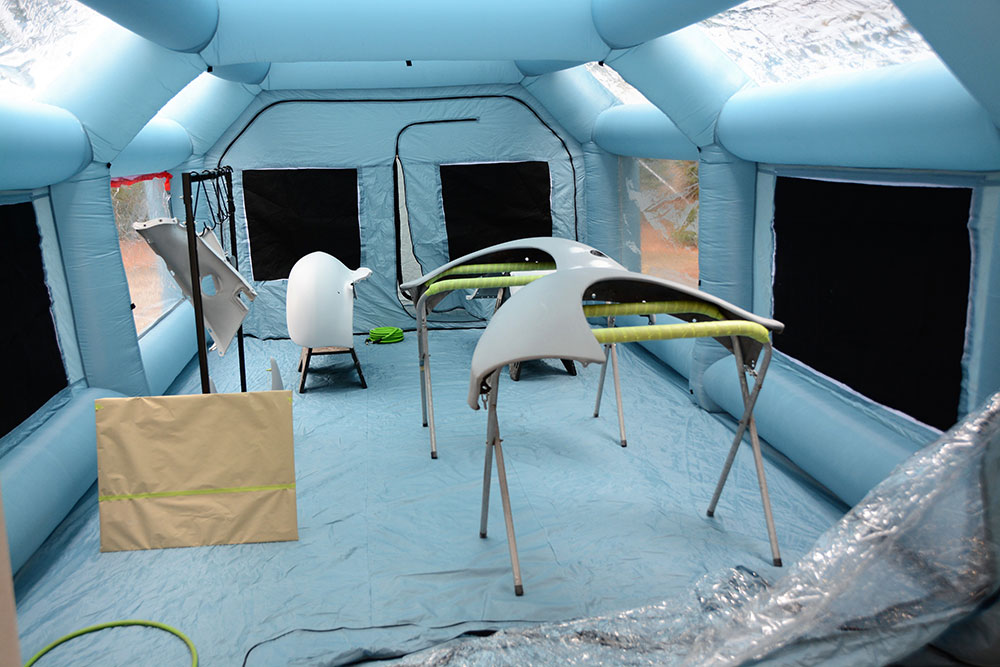 Inflatable Spray Booth Makes it Easier To Paint Like a Pro