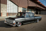 02 Fatman Fabrications front subframe allows the F250 to get low