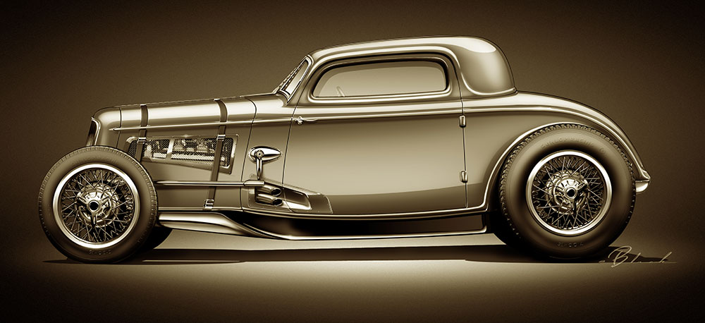 Voiture Slot Carrera Evolution 1/32 - Hotrod '32 Ford Coupé Supercharged, Référence 27201, Neuve
