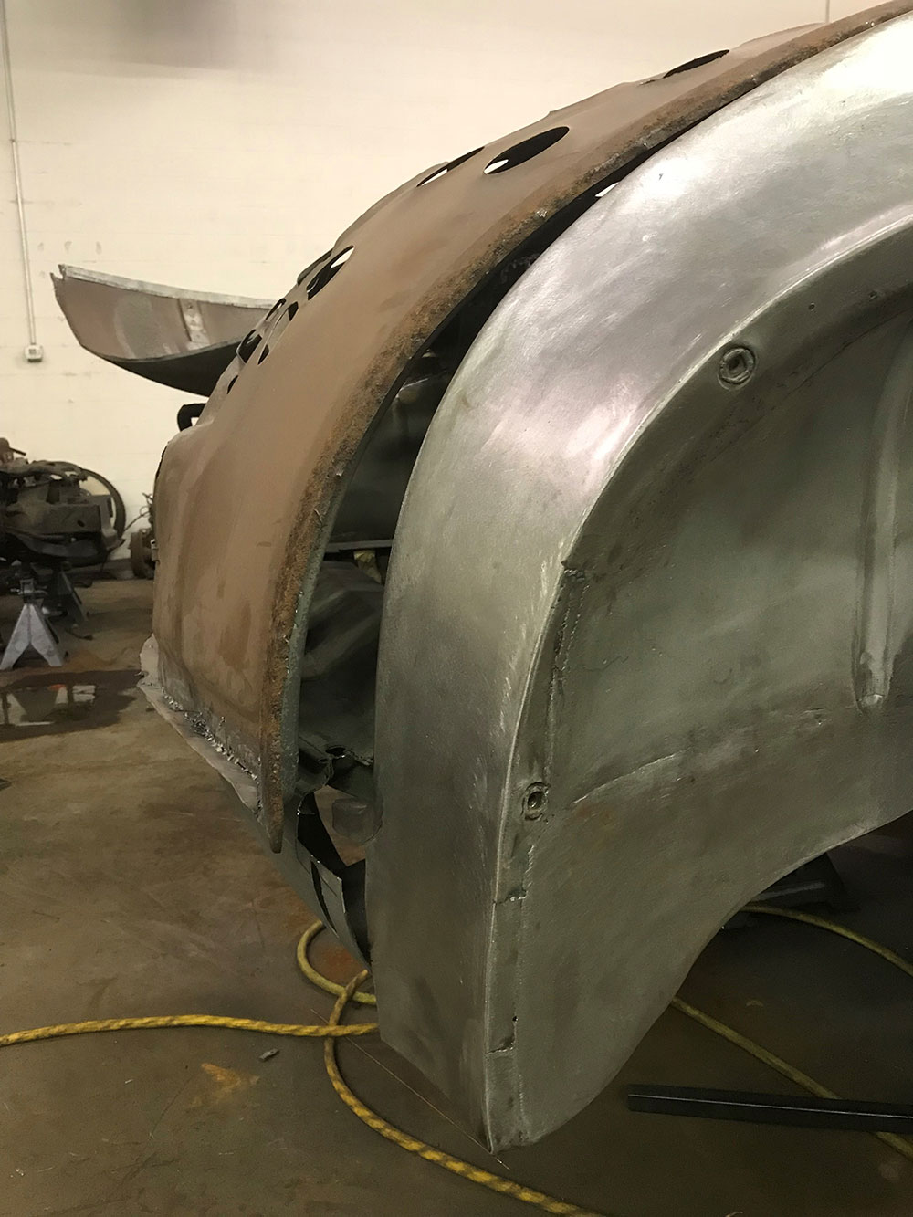 13 1947 Dodge custom stock deck lid shows how much bustle was shortened