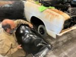 01 Geoff Jones of Hot Rods by Dean helped us with the Golden Star Classic Auto Parts front inner fender panels