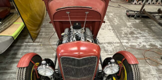 01 we now have headlights on our Model A highboy closed cab Ford pickup