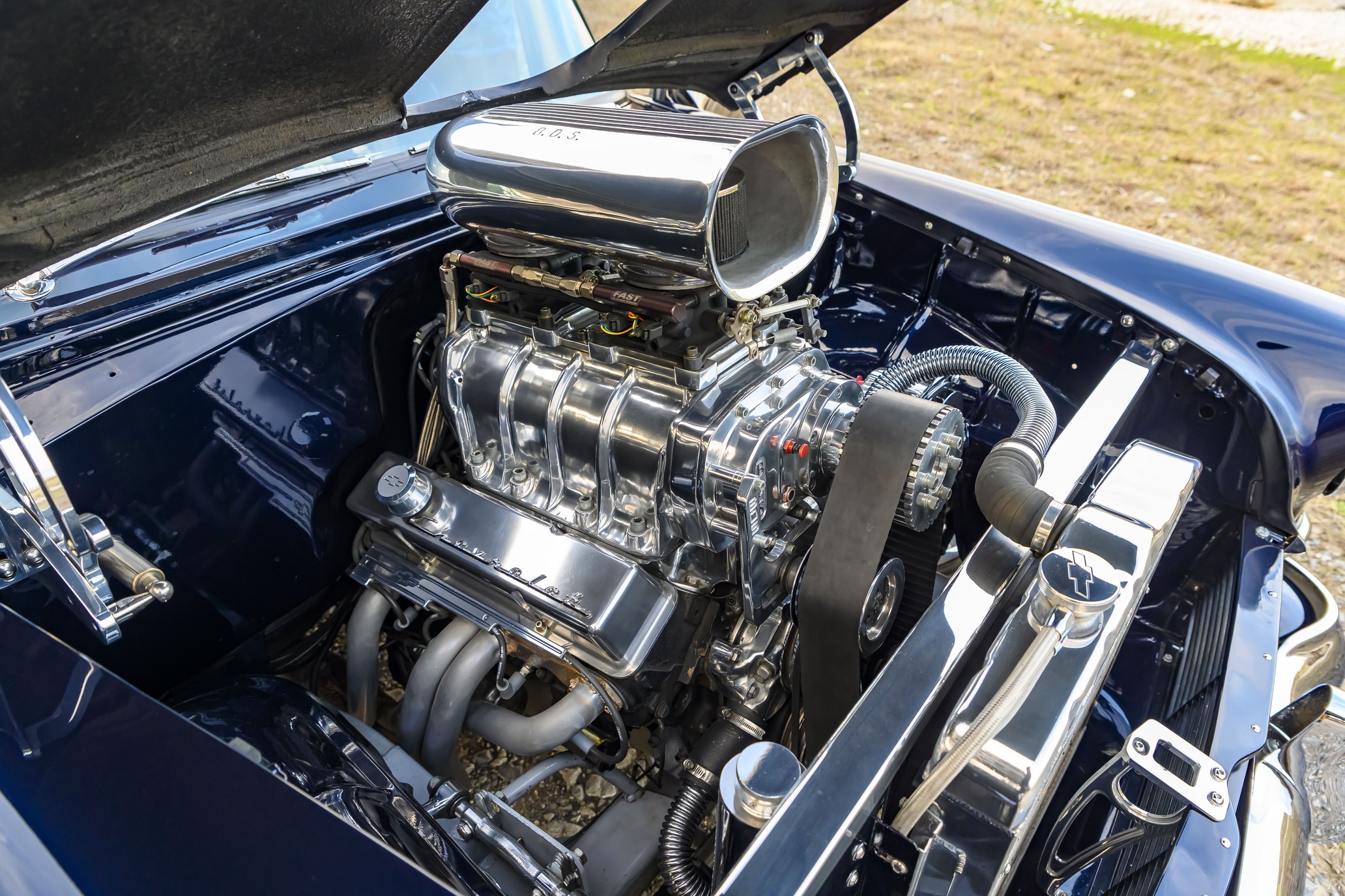 Blown 1955 Chevy Street Machine Packing 516 rwhp