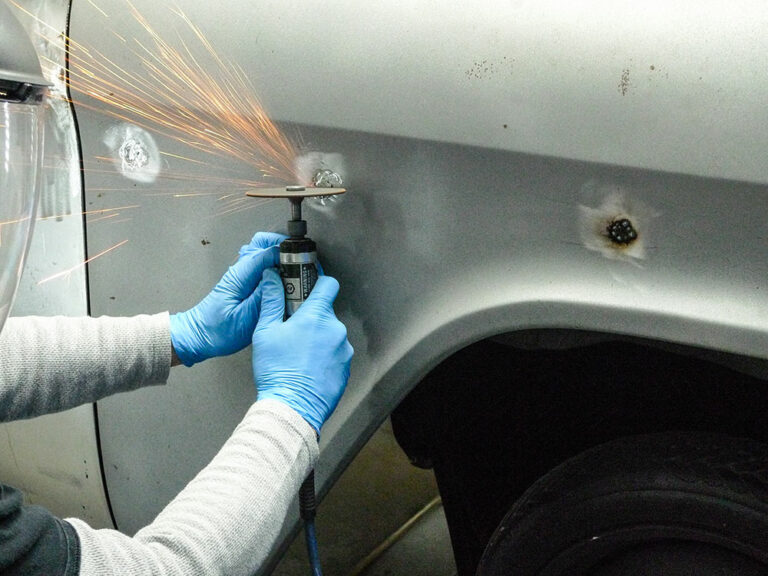 How to Fill Holes in Metal with PreFabbed Discs