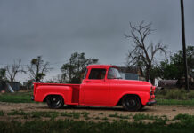 11 A set of wilwood brakes provide the stopping power to the Chevy Apache