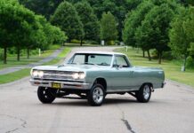 002 1965 chevy el camino green