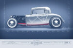 Function and Form: The Art Of Channeling a Hot Rod 01 This Eric Black rendering of Cody Walls East Coast–style Deuce coupe details the deeply channeled proportions
