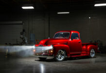 02 Fat Fender Garage picked a roadster shop chassis for the 1950 GMC pickup