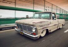 03 A Faux Patina paint job sets off the Ford F100