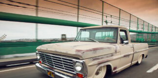 03 A Faux Patina paint job sets off the Ford F100