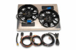 17 Derale Performance PWM electric fan Powerpacks PN 67842 shown have integrated their PWM fan controllers