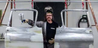 00 replacing 2nd series chevy truck door from Brothers Truck replacement NOS