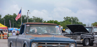01 slammed chevy c10 with a nice layer of patina at the southeastern nationals