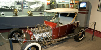 01 Iconic T bucket the Isky T Grabowski T and pictured the Ivo T Here it is on display at the NHRA Museum