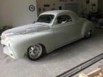 01 This 1947 Dodge arrived ready for paint but revisions to the previously extended roof hood and grille opening