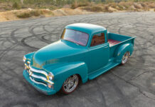02 Clay formulated a custom color inspired by an original 54 Chevy truck color