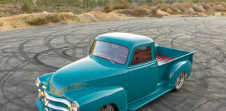 02 Clay formulated a custom color inspired by an original 54 Chevy truck color