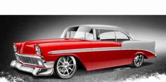 1956 Chevy Bel Air Rending by Tavis Highlander