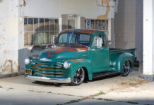 01 A vintage 1953 Chevy pickup with natural patina