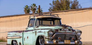 01 Apache Fleetside bed added to the 1957 GMC