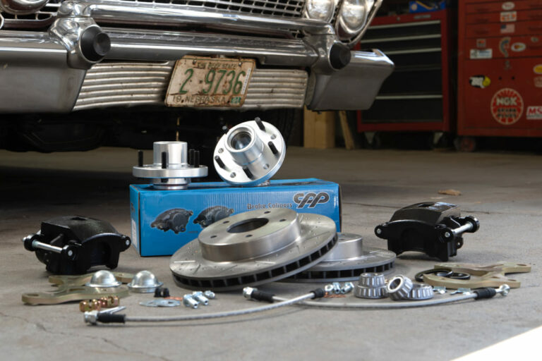 We use CPP’s Minimum Offset Brake Kit on a 1963 Chevy Impala