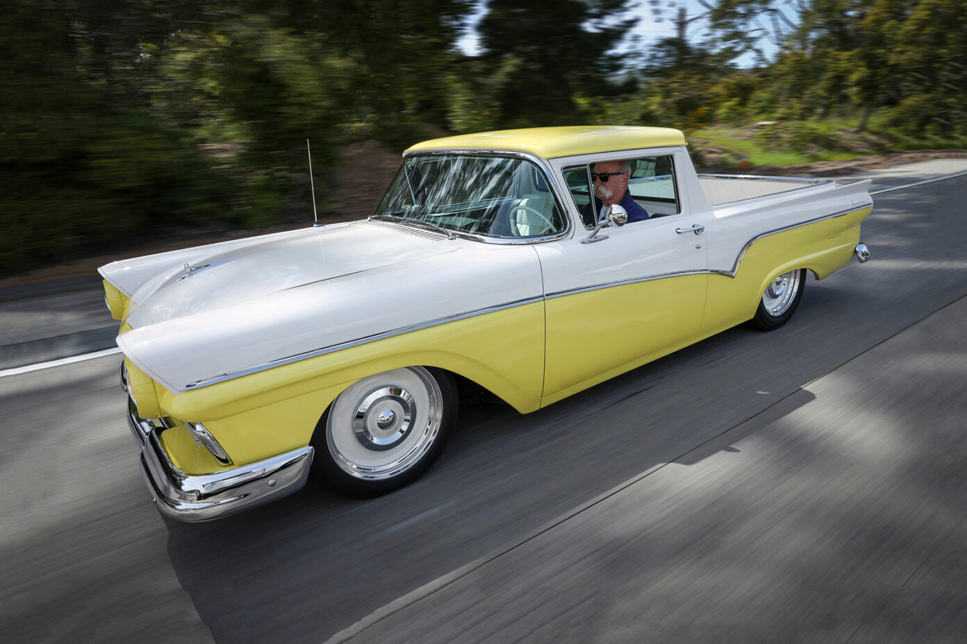 ‘57 Ford Ranchero Hot Rod - a classic car-pickup hybrid hot rod