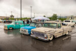 01 A stunning view of classic Ford trucks lined up at the F100 Grand Nationals 2023 in Pigeon Forge Tennessee
