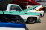 01 Classic Chevy pickup trucks lined up at the C10 Nationals Texas 2023