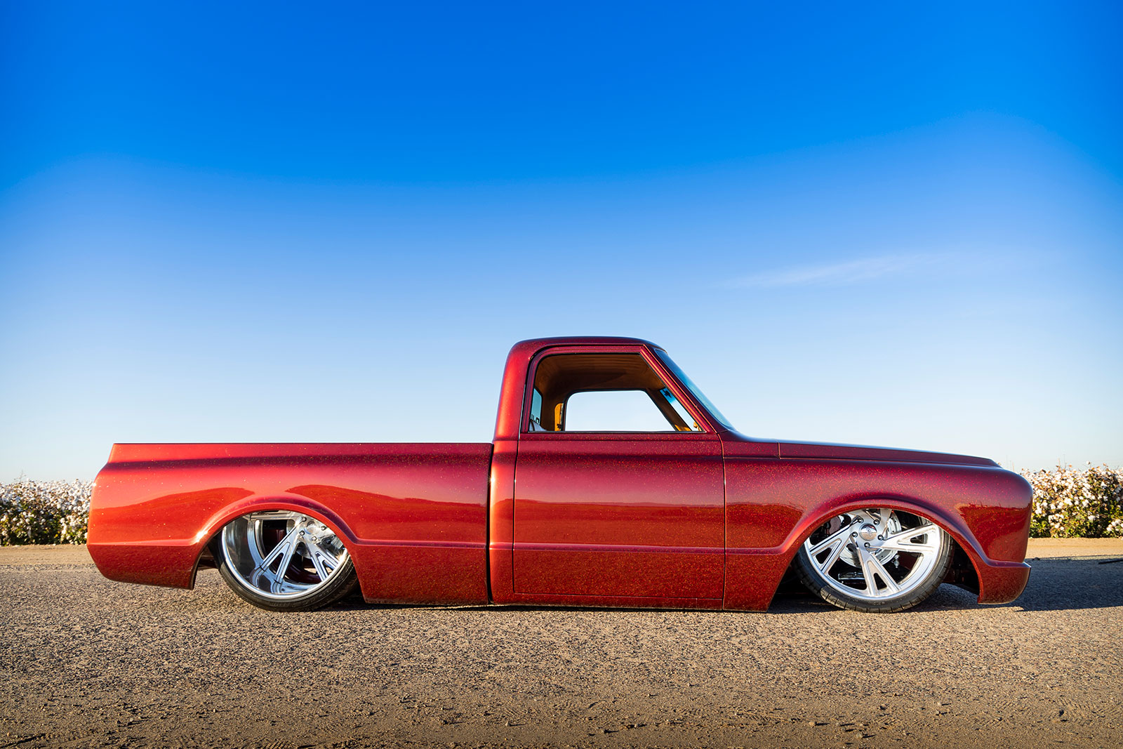 Jose Rubio's Wine Red 1968 Chevy C10