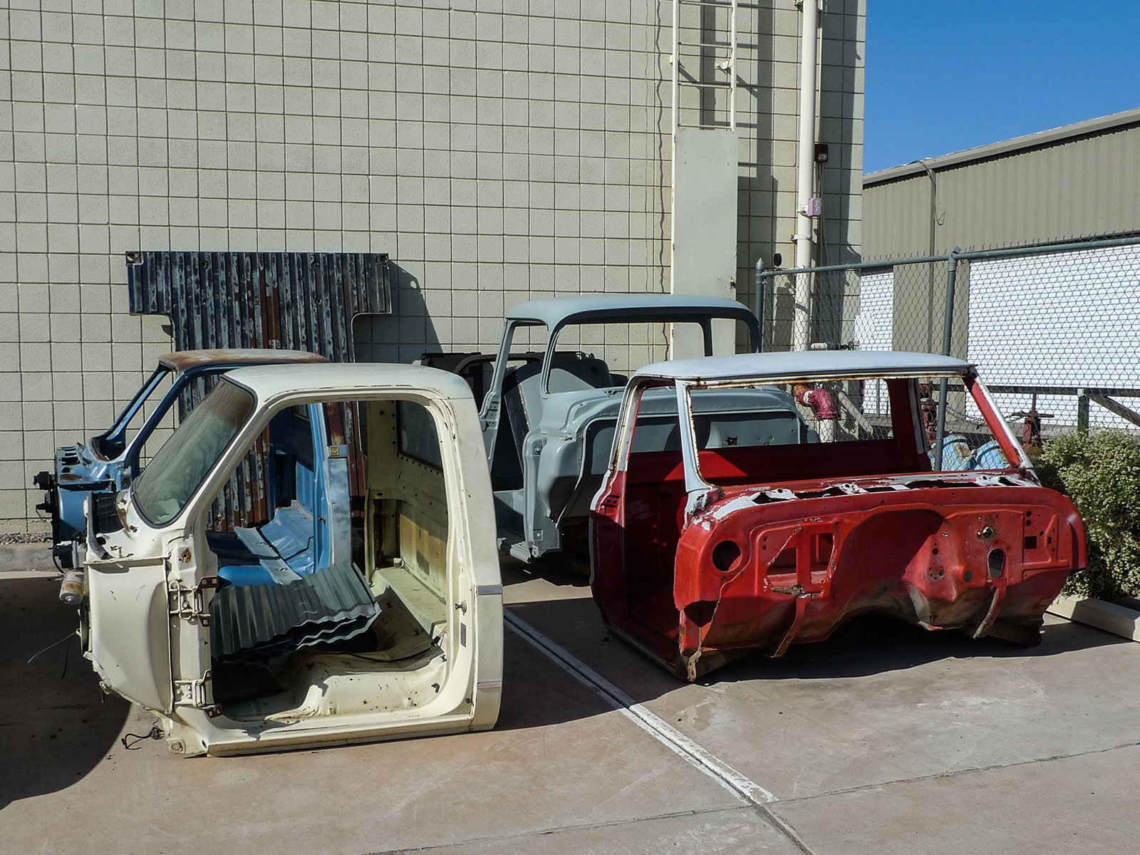 18 cherry OE cabs known as cadaver cabs at Premier Street Rod used as models for their reproduction cabs