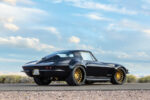 006 Performance upgraded 1967 Corvette Stingray rear angle vivid blue sky