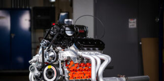 01 AMSOIL LSX engine equipped with a Wegner Automotive front drive system and Whipple supercharger