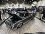 1 dark gray and silver 1967 c10 front three quarter view