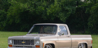 02 Shop Built 1977 C10 Chevy Truck Front Angle