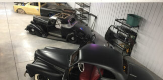 01 Buick car stripped of glass and interior before being taken to Traditional MetalCraft
