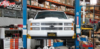 01 This ’96 Chevy Tahoe has been equipped with tubular control arms and coilovers from Classic Performance Products
