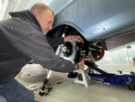 01 John McLeod installing rear brakes on his 1967 Chevy Nova