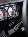 030 Close up of billet aluminum paddle shifters in a 1970 Camaro