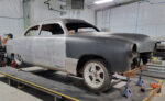 01 Classic Shoebox Ford requires restoration work on the hood front fenders and grille